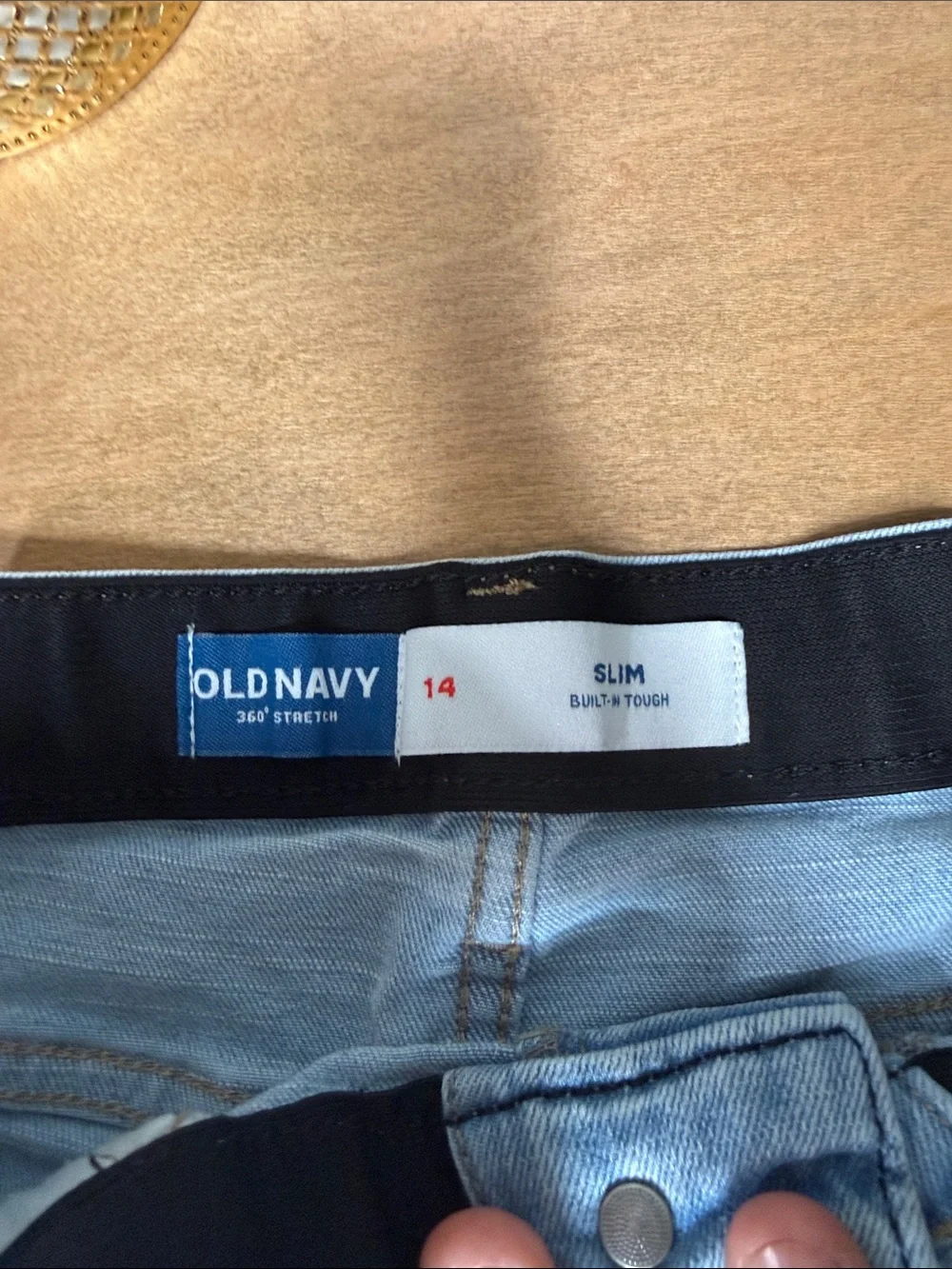Old Navy Blue Jean Shorts size 14 Slim